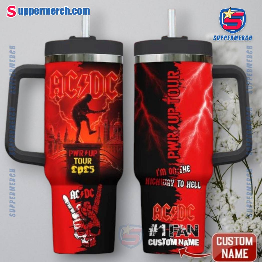ACDC Pwr Up Tour 2025 Personalized 40oz Tumbler With Handle yxPMTjO