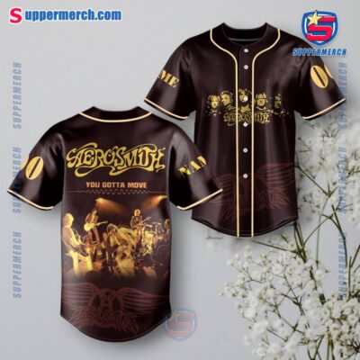 Aerosmith You Gotta Move Personalized Baseball Jersey 0if25Tn
