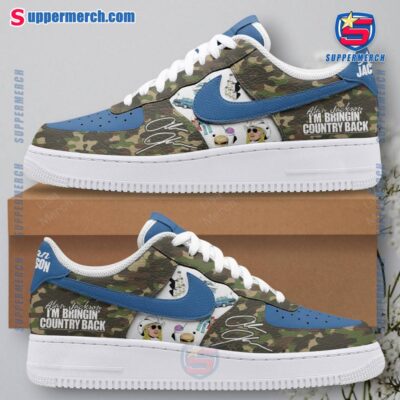 Alan Jackson I'm Bringin' Country Back Camo Air Force Shoes 7WKcQTX
