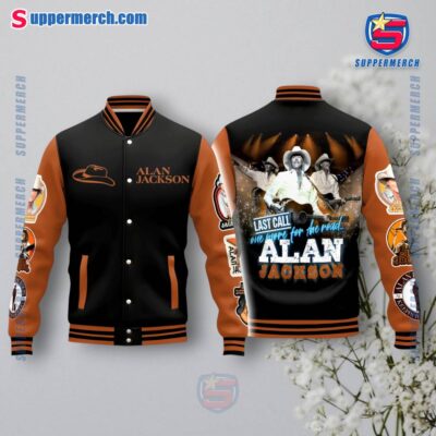 Alan Jackson Last Call One More For The Road Baseball Jacket eqPv0aD