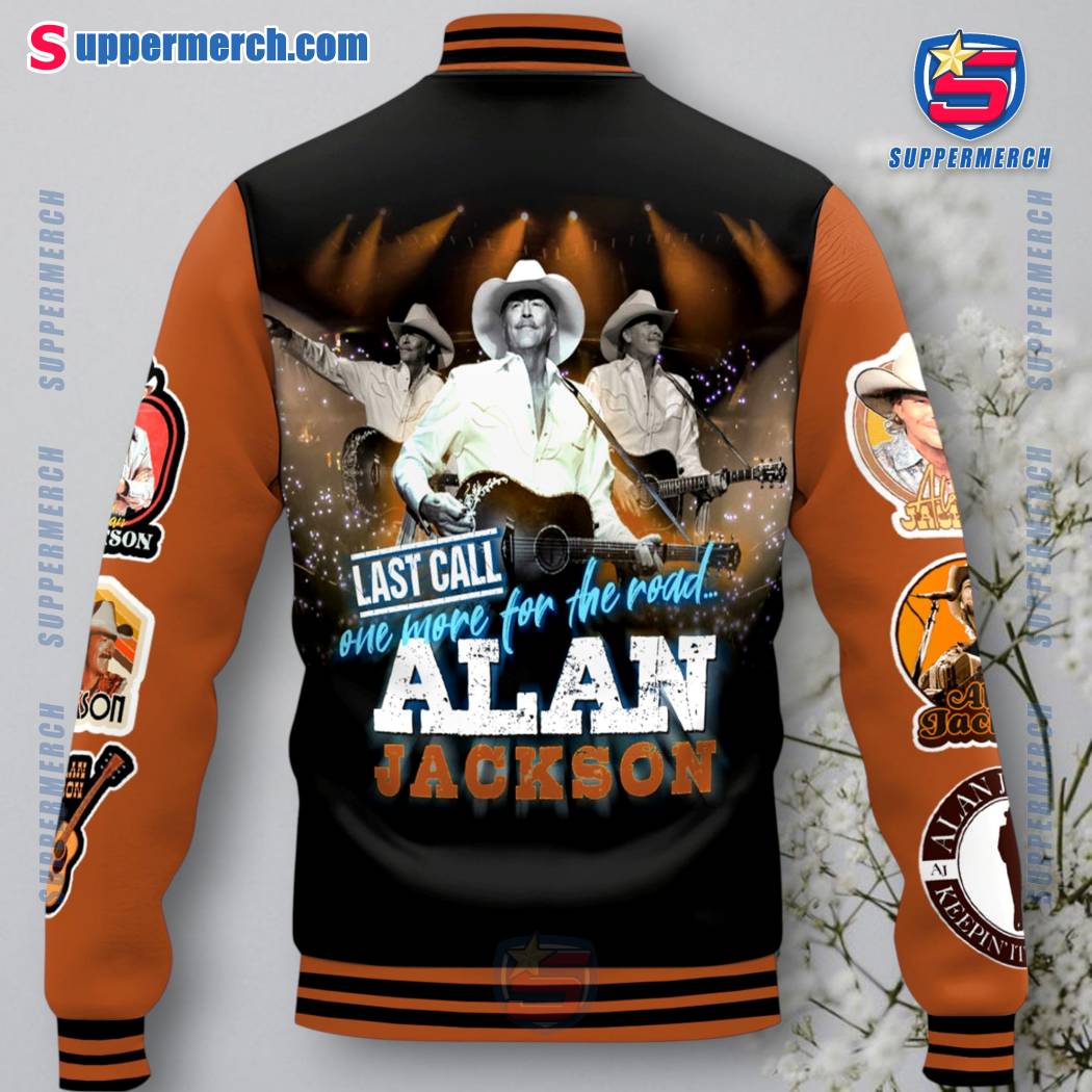 Alan Jackson Last Call One More For The Road Baseball Jacket-b eqcnL7u