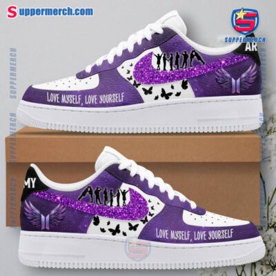 BTS Army Love Myself Love Yourself Air Force Shoes P2nZszh