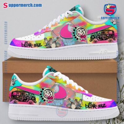 Blink-182 Psychedelic Rock Air Force Shoes ZNTSesn