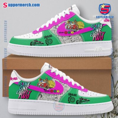 Blink One Eighty Two Tom Delonge Green Air Force Shoes f4jsZ2d