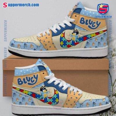 Bluey Autism Air Jordan High Top Shoes E1eJpL8