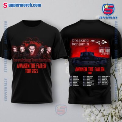 Breaking Benjamin Awaken The Fallen Tour 2025 All Over Print Shirt qpF4zuf