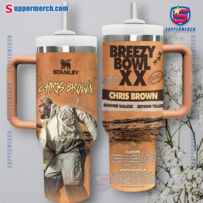 Chris Brown Breezy Bowl XX 2025 40oz Tumbler With Handle-a cHguoX6