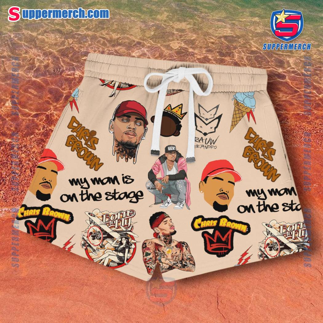 Chris Brown Breezy Bowl Xx Signature Short Pajamas Set-a Pmo2RDh