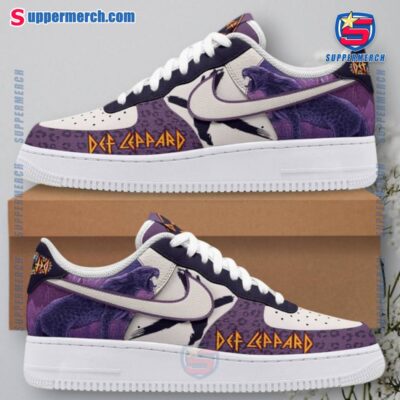 Def Leppard Purple Panther Air Force Shoes Qbai5lh