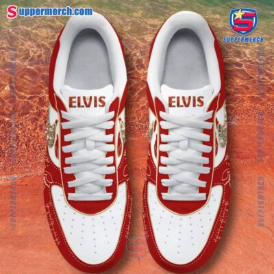 Elvis Presley Tcb Signature Red Air Force Shoes-a 7xRiGI3