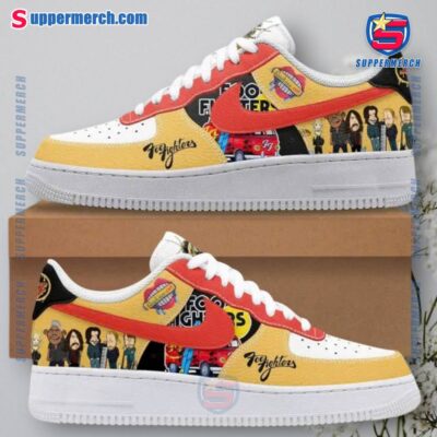 Foo Fighters Cartoon Air Force Shoes ht9z8Be