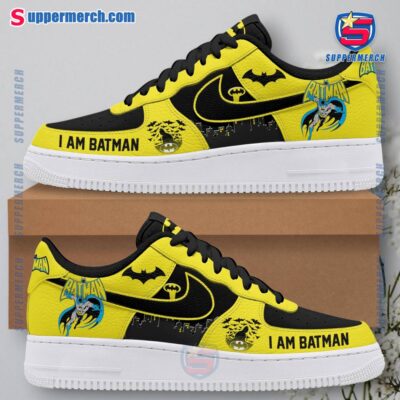 I Am Batman Black Yellow Air Force Shoes 8HnPeZa