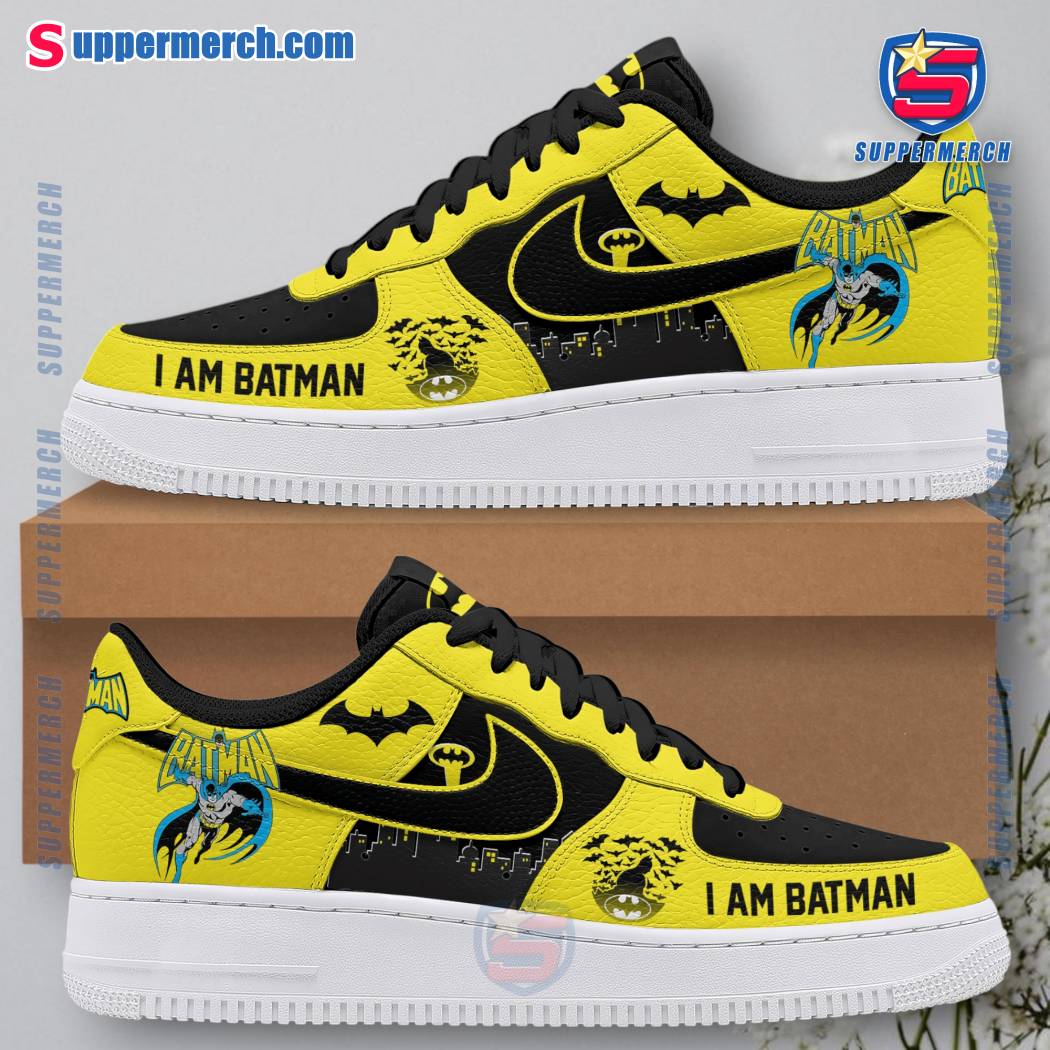 I Am Batman Black Yellow Air Force Shoes 8HnPeZa