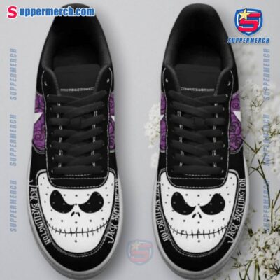 Jack Skellington Black Purple Air Force Shoes-a GvKn7lN