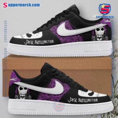 Jack Skellington Black Purple Air Force Shoes g1lwBYe