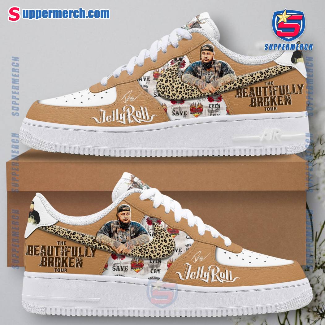 Jelly Roll The Beautifully Broken Tour Signature Air Force Shoes aRuYZ5C