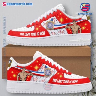 John Cena The Last Time Is Now 2025 Red Air Force Shoes 2QxtKMY