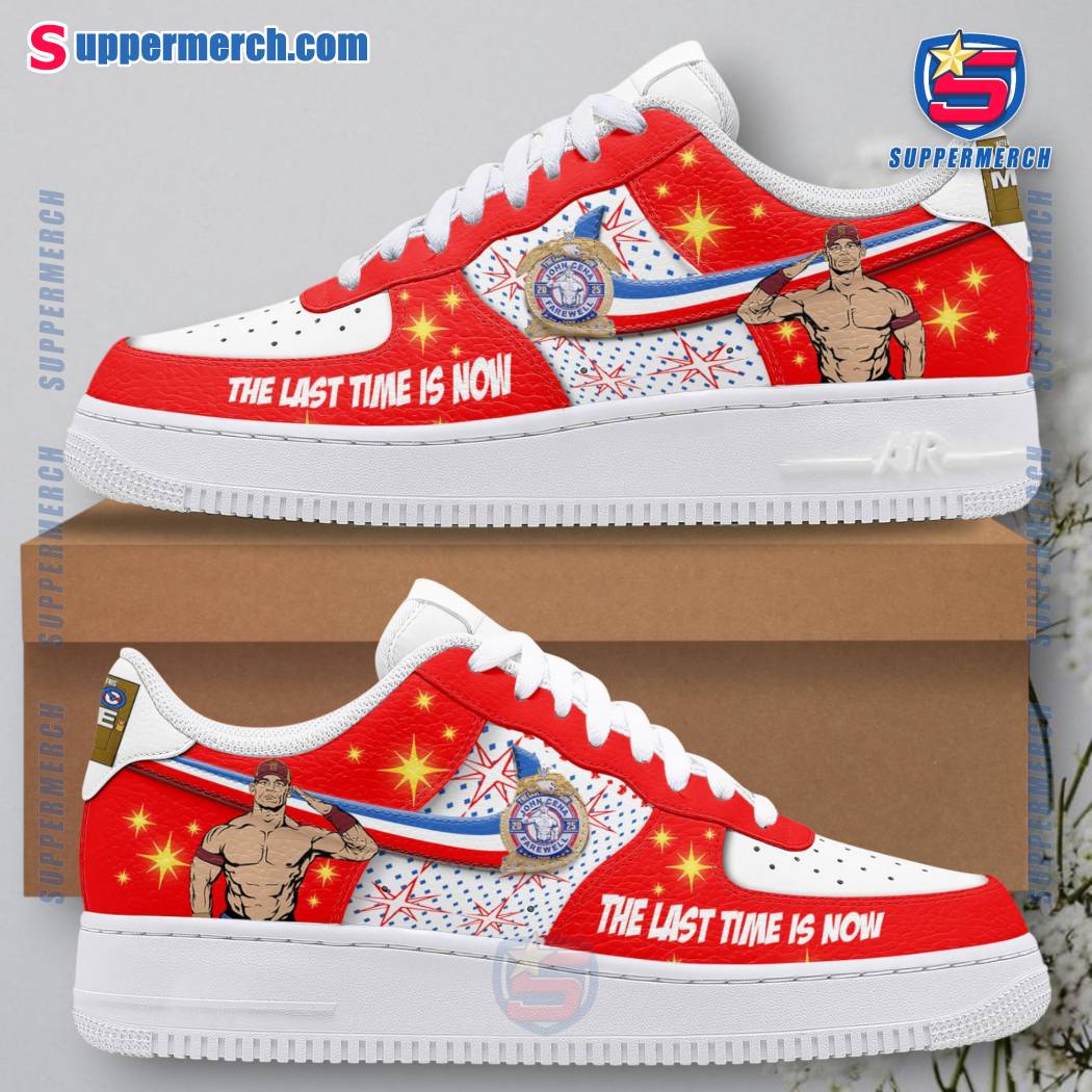 John Cena The Last Time Is Now 2025 Red Air Force Shoes 2QxtKMY