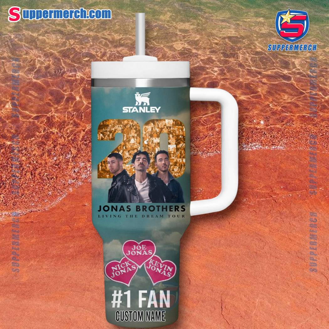 Jonas Brothers 20 Years Living The Dream Tour Personalized 40oz Tumbler With Handle-a NpWE1ht