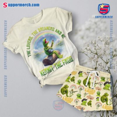 Kermit The Frog The Lovers The Dreamers And Me Short Pajamas Set HVrkqnC