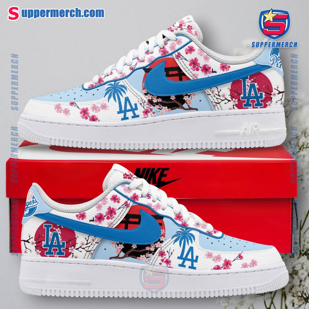 Los Angeles Dodgers 2025 Tokyo Series Cherry Blossom Air Force Shoes qn0AmwP