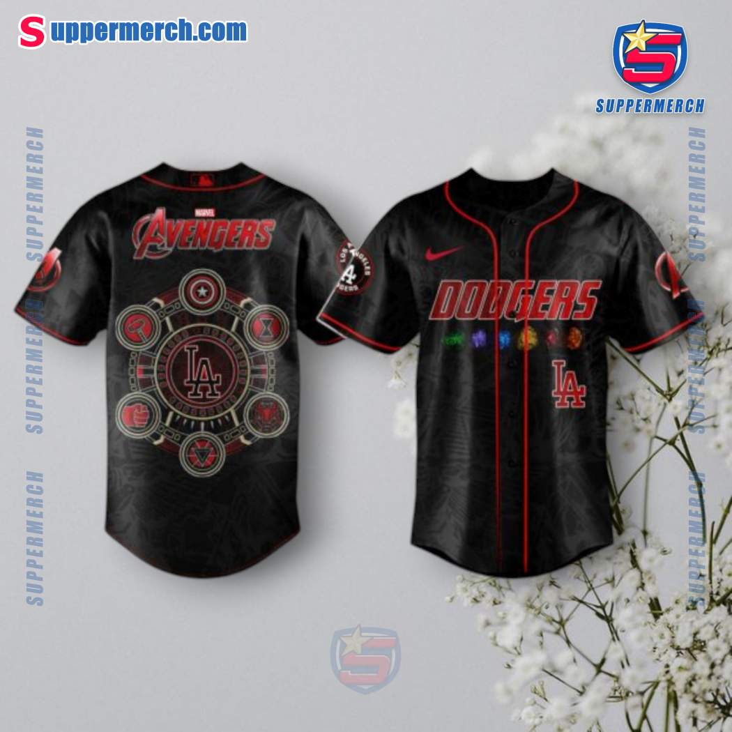 Los Angeles Dodgers X Marvel Avengers Baseball Jersey epGQIYu