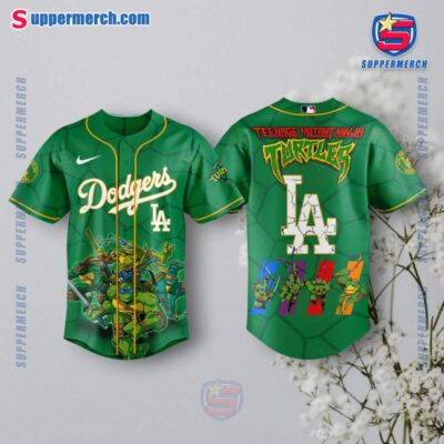 Los Angeles Dodgers X Teenage Mutant Ninja Turtles Baseball Jersey R20LXt1
