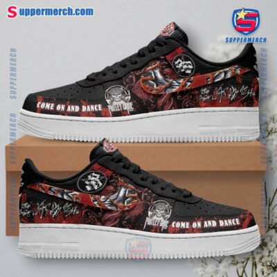 Motley Crue Band Come On And Dance Signatures Air Force Shoes ASoMd1I