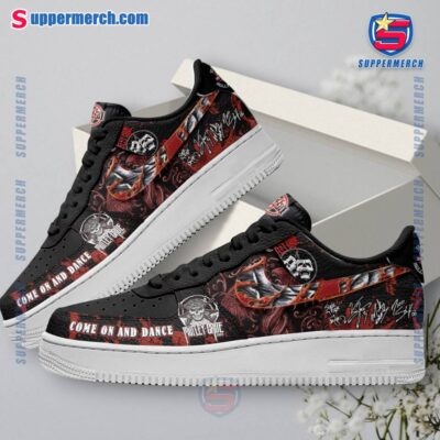 Motley Crue Band Come On And Dance Signatures Air Force Shoes-a cNjFlZ5