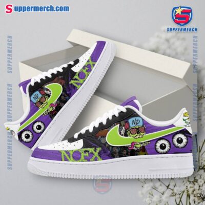 NOFX Band Purple Air Force 1 Shoes-a KixgZYV
