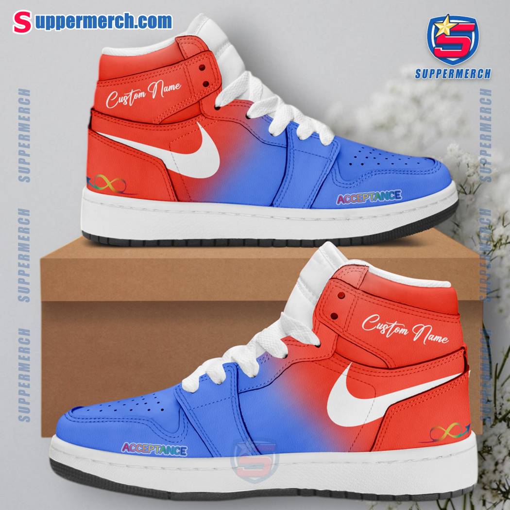 Oklahoma City Thunders Autism Acceptance Month 2025 Personalized Air Jordan High Top Shoes SuQ5W3a