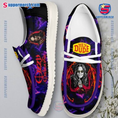 Ozzy Osbourne Purple Lightning Loafer Shoes bHsAGS8