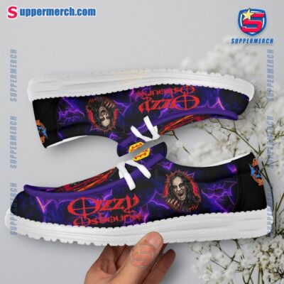 Ozzy Osbourne Purple Lightning Loafer Shoes-a plN8GEM