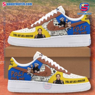 Post Malone I Feel Just Like A Rockstar Air Force Shoes ZUHNx06