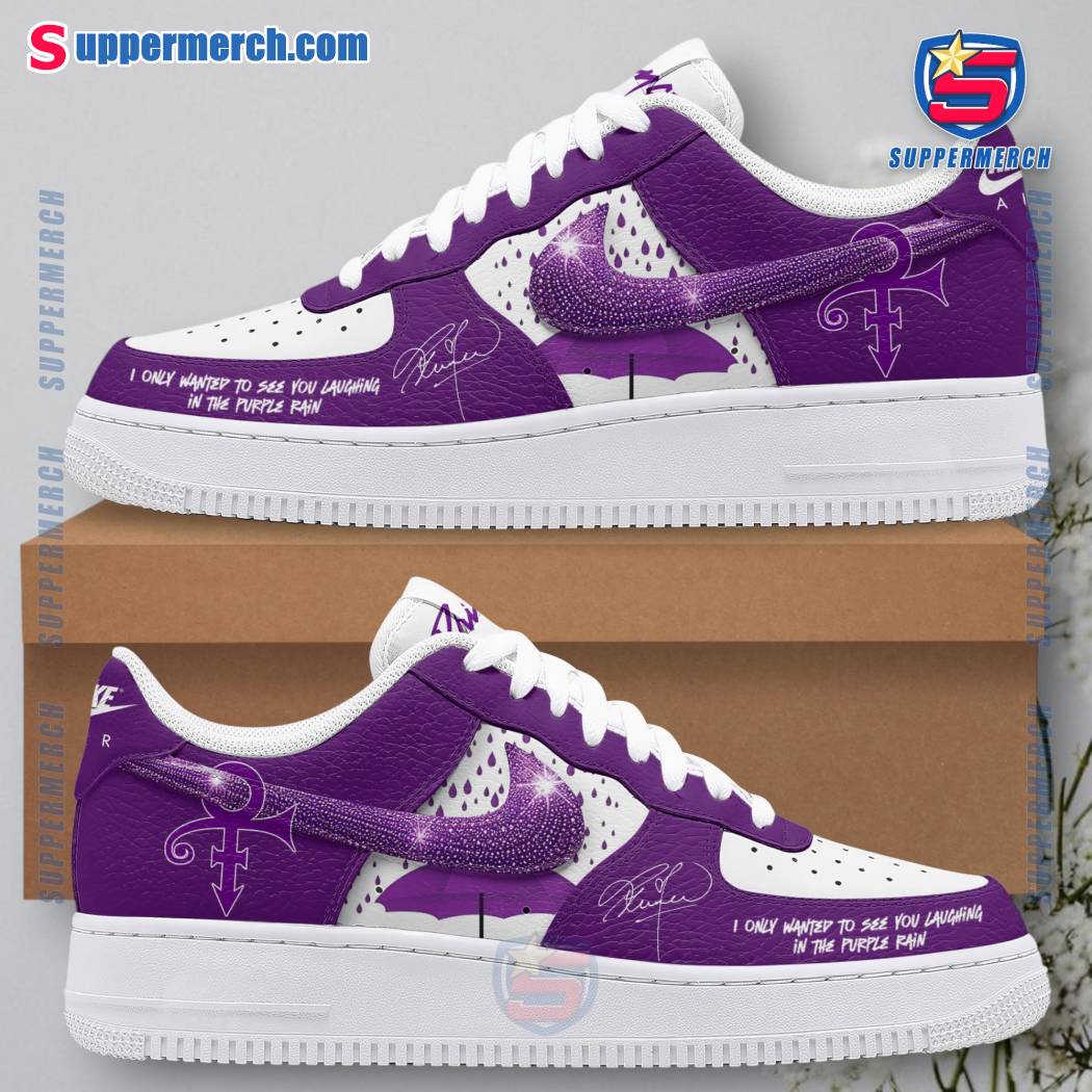 Prince I Only Wanted To See You Laughing In The Purple Rain Air Force Shoes o3jyGNw