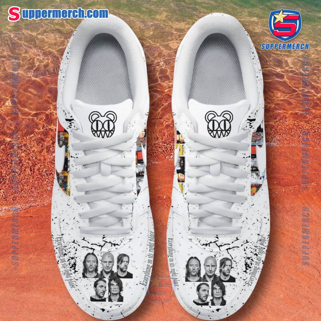 Radiohead Everything In Its Right Place Air Force Shoes-a hadtMmP