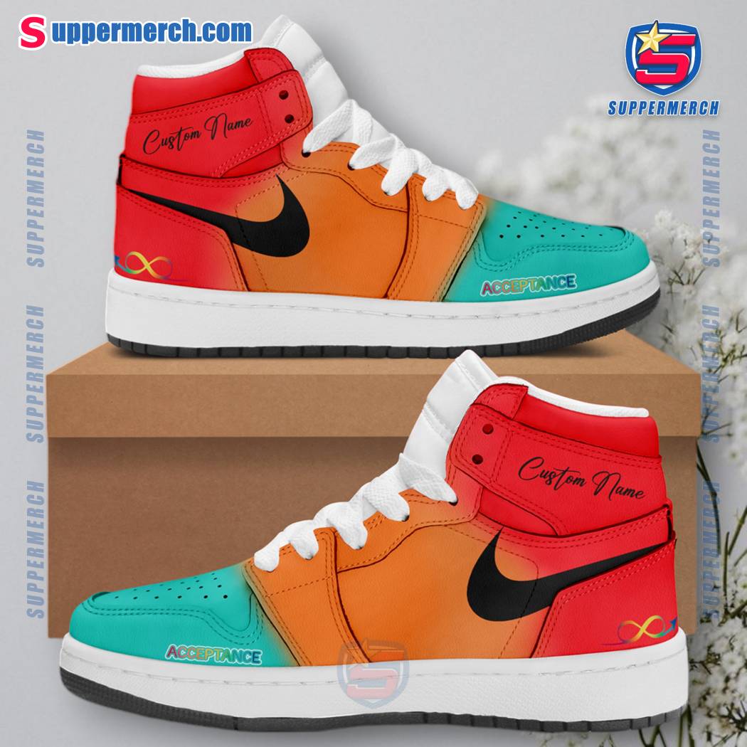 San Antonio Spurs Autism Acceptance Month 2025 Personalized Air Jordan High Top Shoes 7mbexYQ