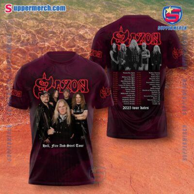 Saxon Hell, Fire And Steel Tour 2025 T-shirt, Hoodie HRPTrJQ
