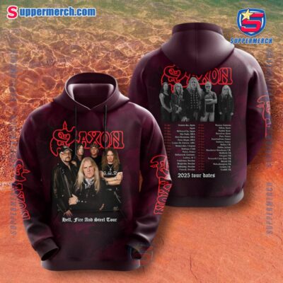 Saxon Hell, Fire And Steel Tour 2025 T-shirt, Hoodie-a vFjNbx6