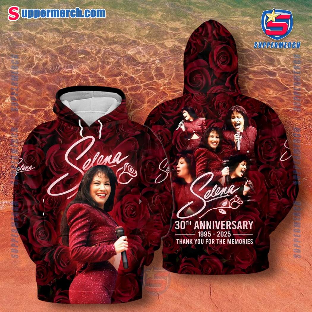 Selena 30th Anniversary 1995-2025 Thank You For The Memories T-shirt, Hoodie-a yAJN8H5