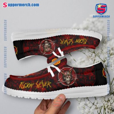 Slayer Fuckin' Slayer Loafer Shoes-a hfbqvNO