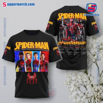 Spider-man 23rd Anniversary Signatures T-shirt, Hoodie vyhVrX1