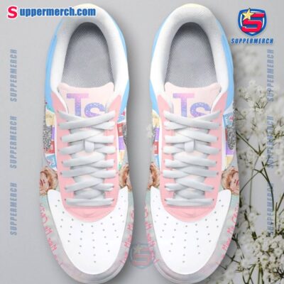 Taylor Swift TTPD Love Made Me Crazy Pastel Air Force Shoes-a evwWq7X
