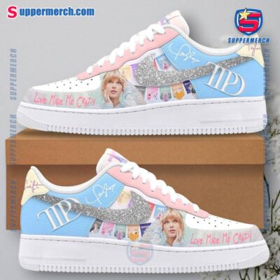Taylor Swift TTPD Love Made Me Crazy Pastel Air Force Shoes 5p8gGsq