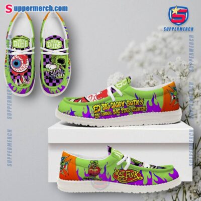 23rd Annual Ed Big Daddy Roth's Rat Fink Reunion Loafer Shoes Ts14Eyz