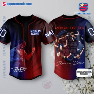Benson Boone American Heart Tour Personalized Baseball Jersey yH7E0OU