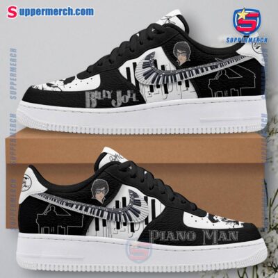 Billy Joel Piano Man Black Air Force Shoes ysFNbv0