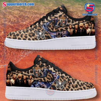Def Leppard Leopard Print Air Force Shoes KFOqY1A
