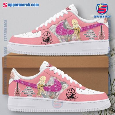 Dolly Parton Wildflowers Don't Care Where They Grow Air Force Shoes q7SKXlD