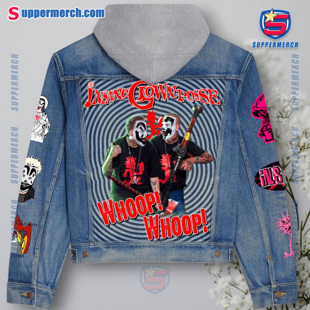 Insane Clown Posse Whoop Whoop Jean Hoodie Jacket-b H65dNK1